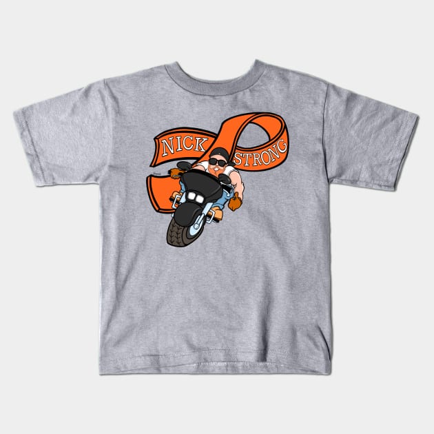 NICK STRONG Support Ribbon Kids T-Shirt by ScottyGaaDo